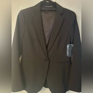 NWT- Theory Tech Nylon Tailored 1-Button Jacket